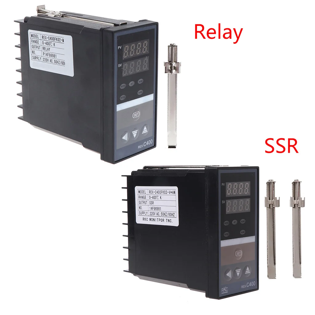 

Superb PID Digital Temperature Controller REX-C400 K Input Relay SSR Output Thermostat