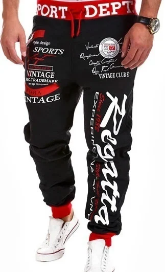 80% OFF ZOGAA New Men's Casual Tracksuit Two Piece Set Sportswear Elastic Waist Pants Letter Printed Hooded Unique Sports Set Sweat Suit