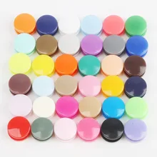 Botones a presión de resina KAM T5 para bebé, accesorios de plástico para ropa, 50 juegos, varios colores, alta calidad
