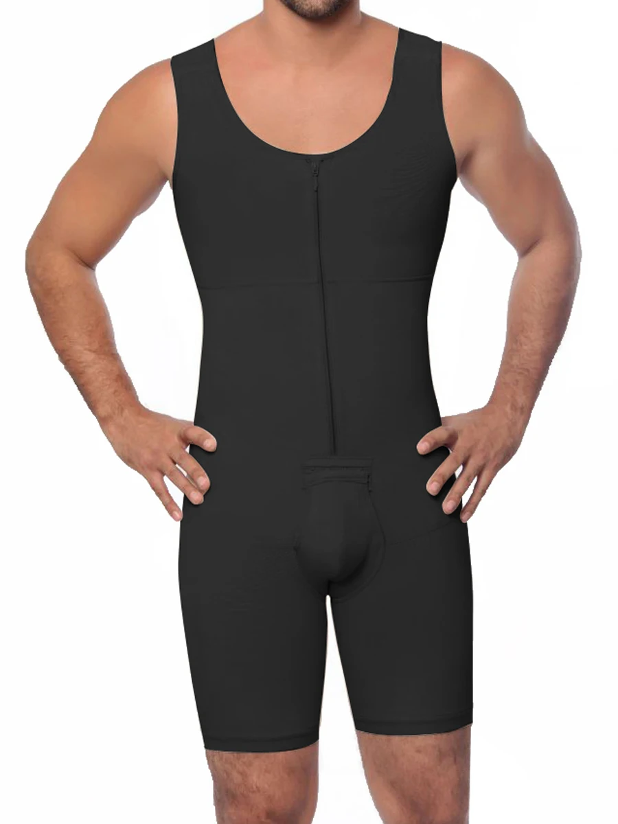 Men's slimming mens shaper Men Body Shaper Sexy Slimming Bodysuit Underwear High Waist Trainer Tights Plus Size Shapewear (8)