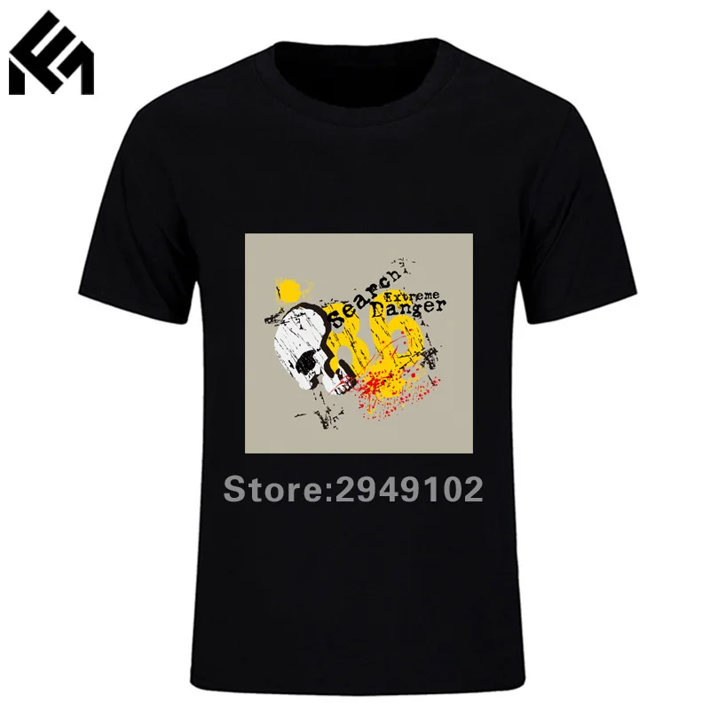 Футболки Мужские Черепа и Шипы Hombre Slim Fit С Коротким Рукавом Личность Рубашки