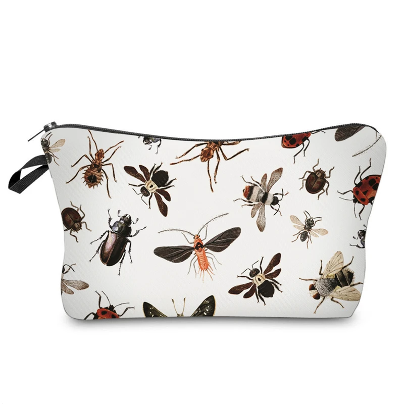 

Fashion Animal Bee Cosmetic Bags Make Up Bag For Brush Travel Toiletry Organizer Bag Women Storage Pouch BB142
