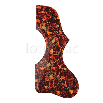 

Pickguard Scratch Plate Tortoise Red For J200 SJ200 Style Acoustic Guitar Guitarra Parts Replacement