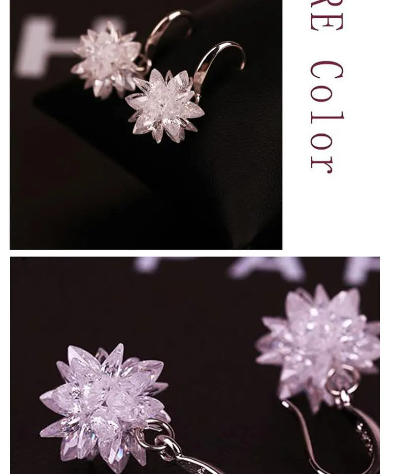 Новое поступление, дизайнерские серьги в виде снежного цветка из стерлингового серебра 925 пробы, женские серьги в виде снежинок, ювелирные изделия, подарок на день рождения