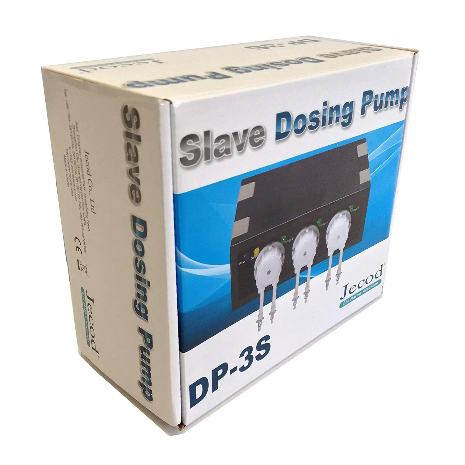 12V JEBAO JECOD DP 3S Slave Dosing Pump 3 Head Peristalsis Doser Pump for Marine Aquarium Coral