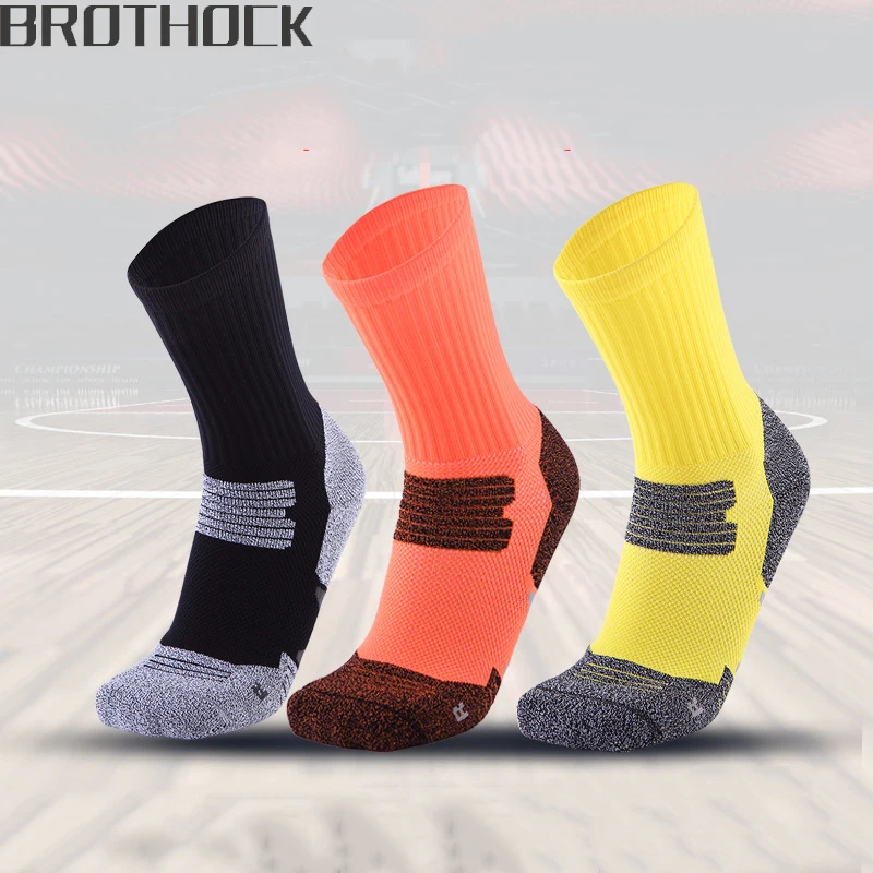 

Brothock Thickened basketball socks non-slip men sports socks breathable antibacterial cotton deodorant tube socks manufacturers