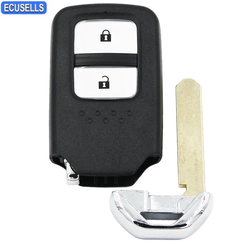 2 Button Remote Key Shell Case Fob Smart Car Key Housing Cover for
