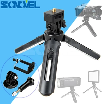 

Godox Mini Tripod MT01 with 1/4" Mounting screw Socket 5 levels adjustable table tripod For Godox AD200/Gopro Cameras/LED Light