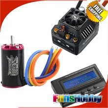 1/10 ESC Мотор комбинированный Tenshock SC401V2+ Hobbywing EzRun MAX10 120A SCT водонепроницаемый бесщеточный ESC+ lcd 3в1 программная карта 1/10 RC автомобиль