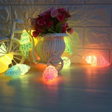 1,5 m 10 светодиодный s 3 m 20 светодиодный s Conch светодиодный Праздничная гирлянда Рождественская Свадебная вечеринка Рамадан Фестиваль Мерцание декоративная лампа