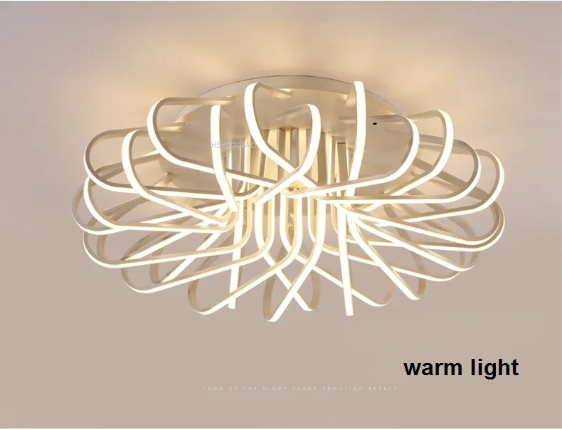 Акриловый художественный светодиодный потолочный светильник для дома, гостиной, спальни, лампа для учебы, коммерческое место, освещение, мерцающий потолочный светильник, AC100-240V