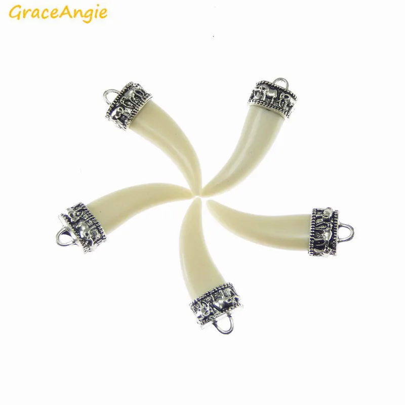 GraceAngie 8 шт. молочно белый искусственный цвета слоновой кости с тибетским цветным