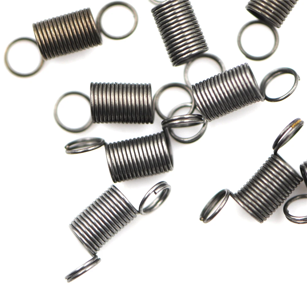 10Pcs/lot 4mmx6mm Stainless Steel Spring Dual Hook Small Tension Spring