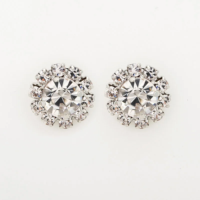 

Sparkling rhinestone crystal earrings zircon stud earring hot-selling stud earring large #E024