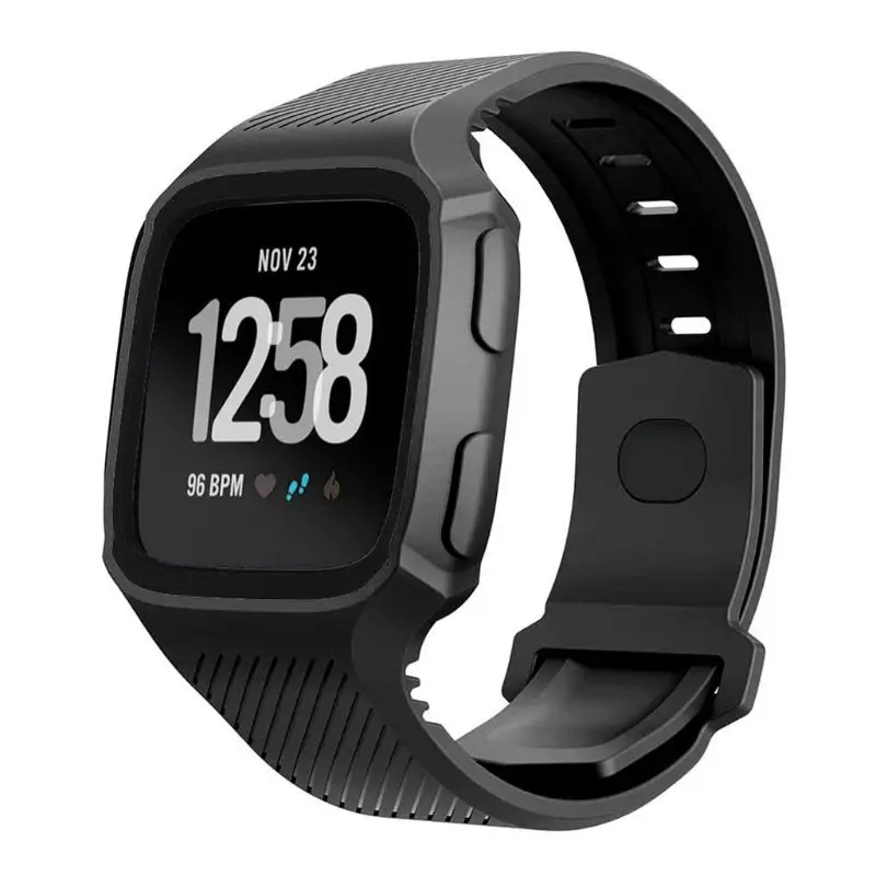 

Good Hot Sale Two-tone Soft Silicone Watch Band Wrist Strap Bracelet Replacement for Fitbit Versa Sports Smart Watch Accessories