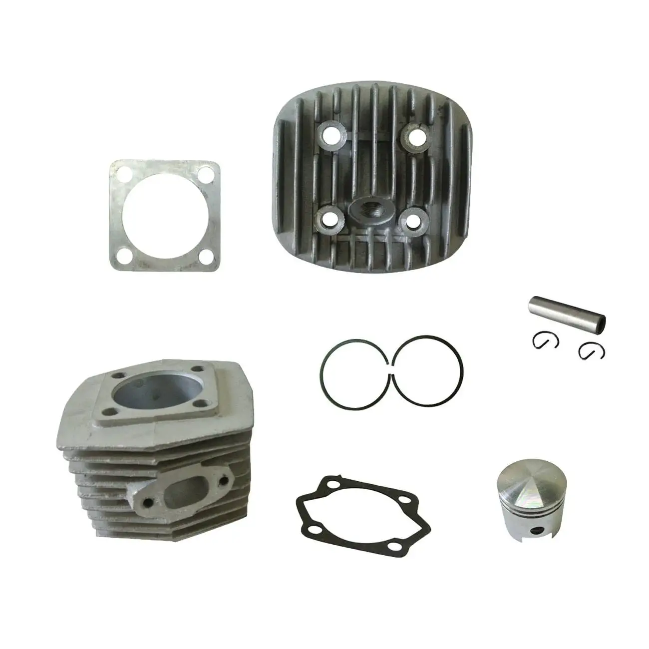 

Cylinder Head&Cylinder&Piston Fits 66/80cc 2 Stroke Engine Motorized Bicycle