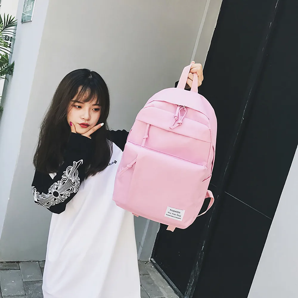 

OCARDIAN Bag Lady Casual Nylon shoulder Backpack Simple Fashion Japan and Korean Style College Campus Backpack mar27