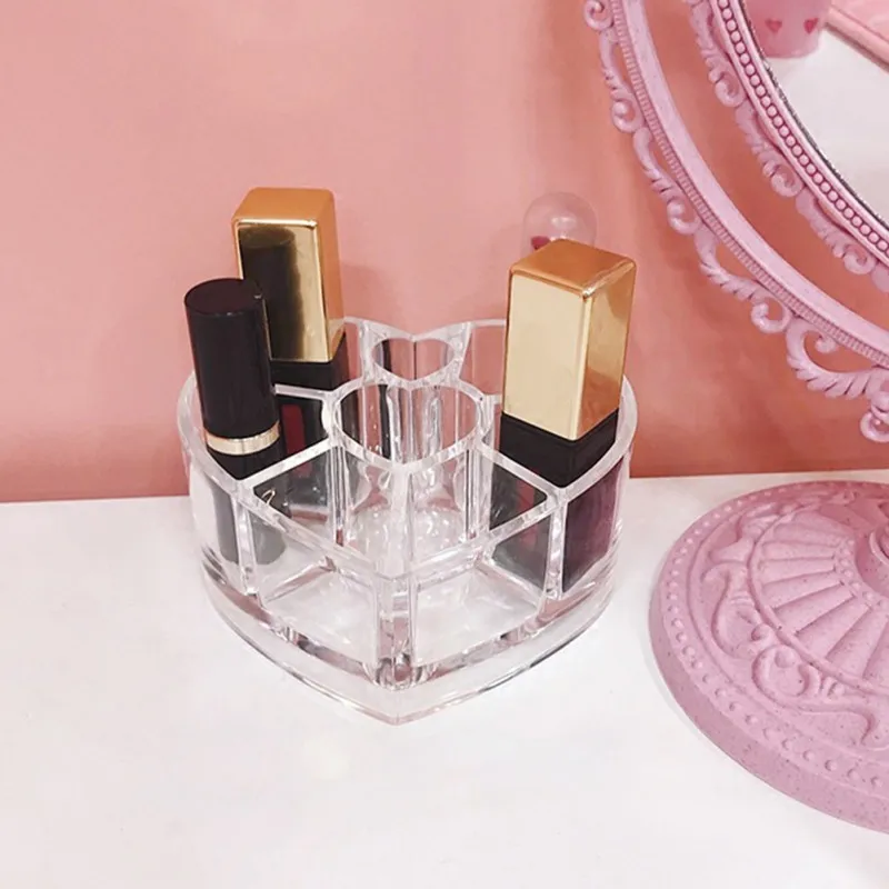 

Transparent Clear Lipstick Cosmetic Organizer Makeup Supplies Cosmetic Storage Holder Box Hot!