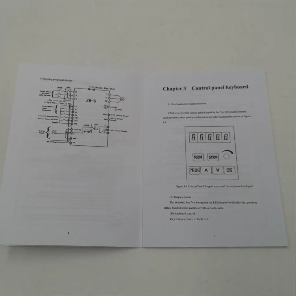 Инвертор VFD ZW-S1-2T 110 кВт/220 кВт однофазный в/в вход и для трехфазного двигателя с кабелем 2 м и внешней панелью