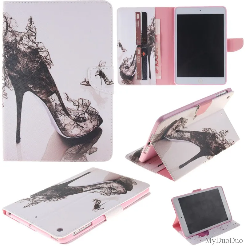 Lovly Flower Flip Wallet Case For Apple iPad Mini Cover For Mini 2 Mini1 Mini 3 Case PU Leather Stand Tablet Cover Case Fundas (16)
