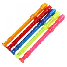 New Translucent Soprano Descant Recorder 8 hole Clarinet Instrument for Kids Beginners