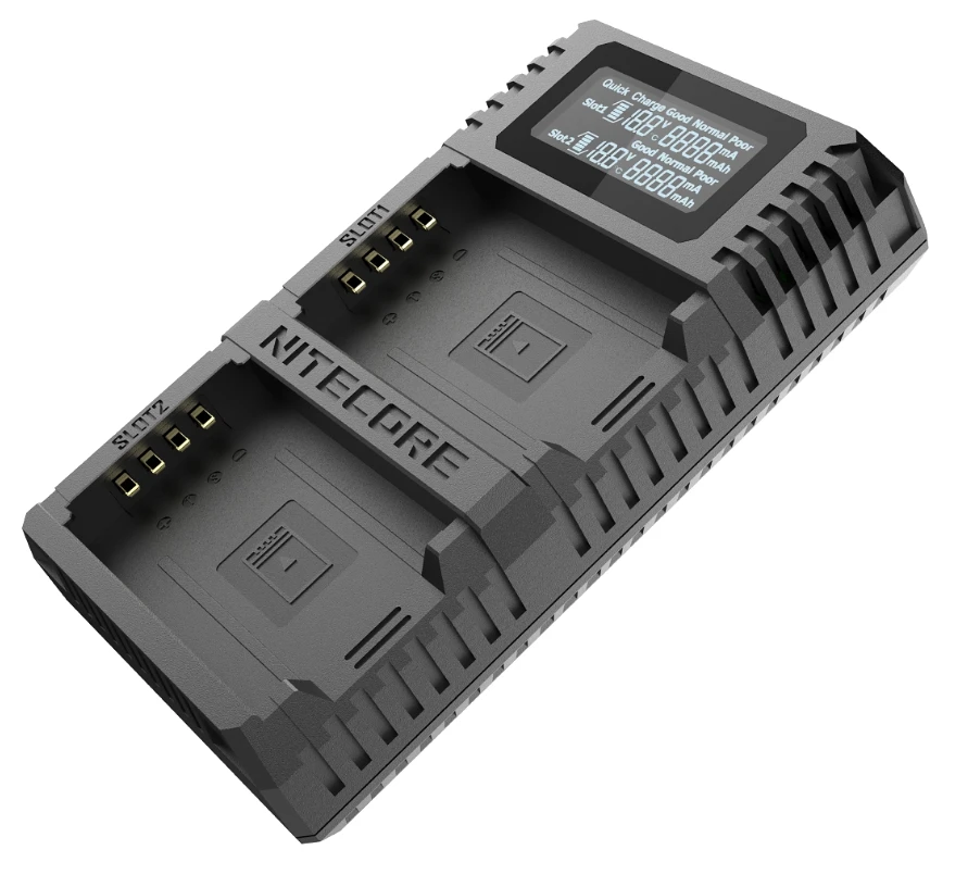 Зарядное устройство nitecore FX2 PRO с двумя слотами USB QC для Fujifilm GFX50S/50R|Зарядные