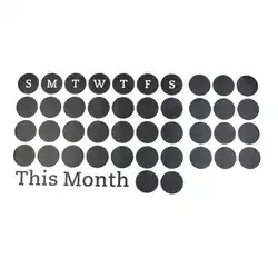 Органайзер по месяцам календарь с заметками наклейки в виде меловой доски Декор для дома из ПВХ Водонепроницаемый стены Стикеры 58*119 см
