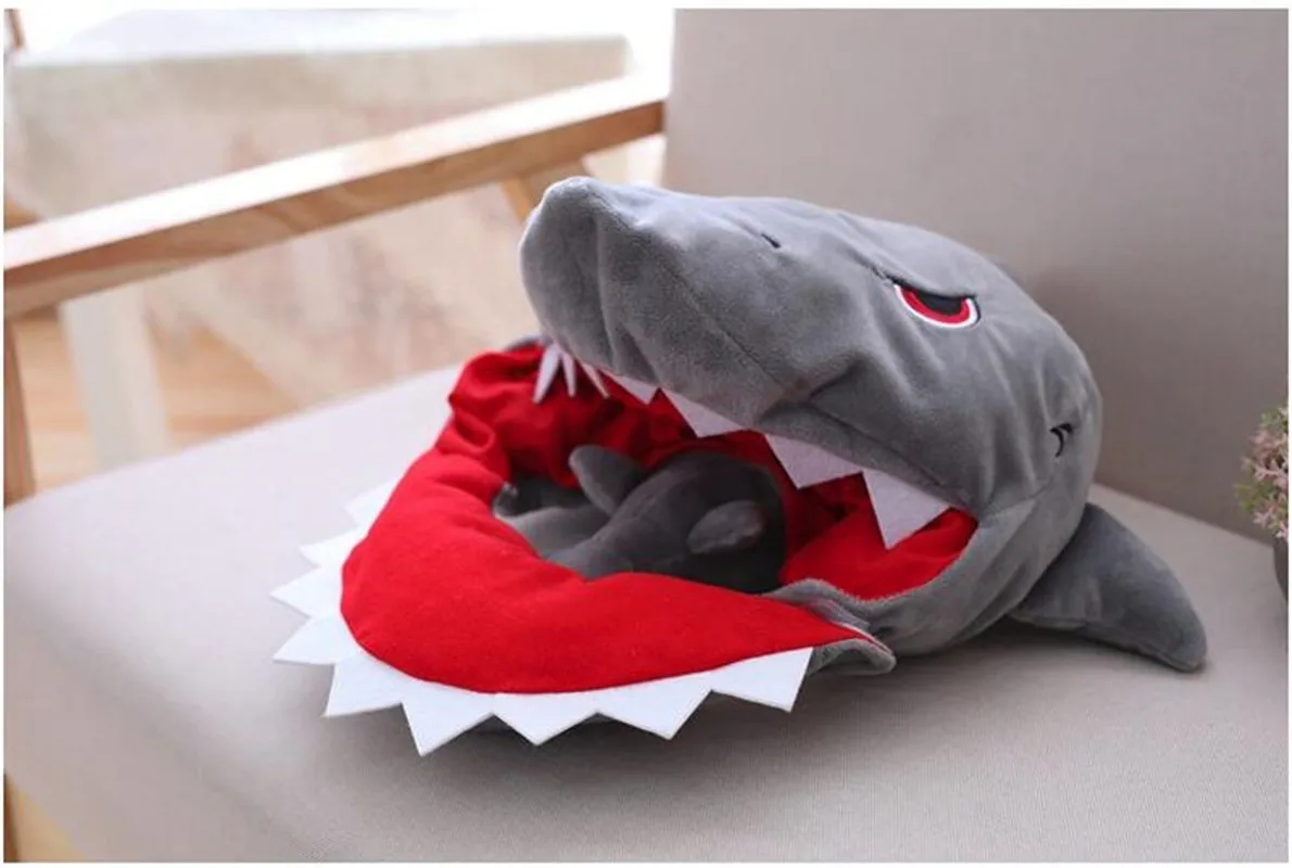 

Anime Movie Hot Shark Hat Cosplay Costumes Props Accessories Plush Toy Doll Fancy Head Fancy Cap Take Photos Keep Warm