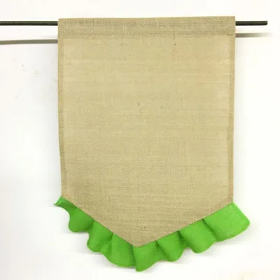 100 шт DIY Красочные оборки Мешковина для сада флаги джутовый Лиен флаг для сада вечерние направляющие льняной флаг Occident домашний декор подвесной флаг - Цвет: K