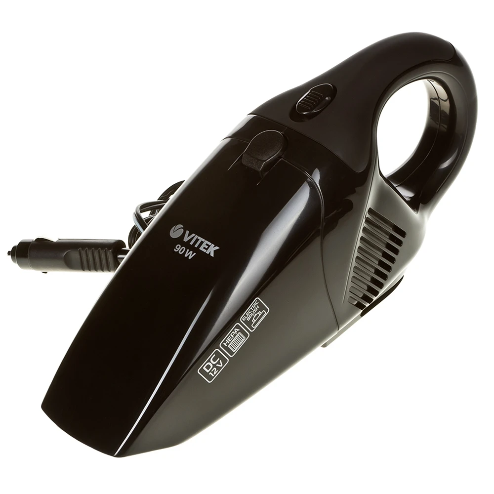 Автомобильный пылесос VITEK VT-1840 BK (90 Вт, циклонный фильтр, контейнер 1.5 л)