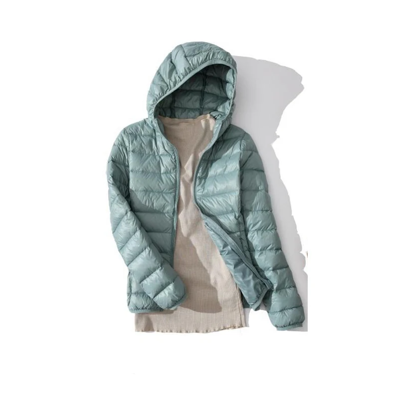 

Women Down Jackets Ultra Light Duck Down Coats Short Parkas Ladies 2019 Winter Warm Solid Outwear Plus Size 7XL Female