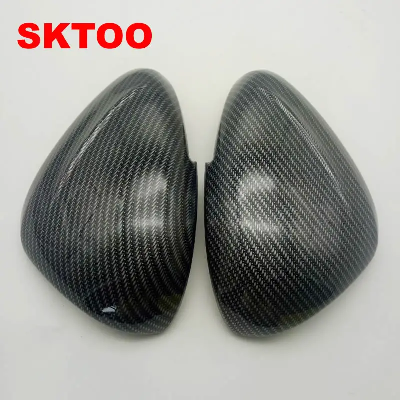 

SKTOO 2PCS/Set Car Stying Fit For Peugeot 301 308 408 508 2008 3008 Door Side Wing Mirror Chrome Cover Rear View Cap Accessories