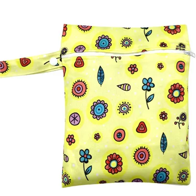 1 шт. подвесная тканевая сумка для мокрых подгузников, водонепроницаемая сумка для подгузников для мам, переносная сумка для закусок, маленький размер сумка для бамбуковых салфеток и игрушек - Цвет: x26