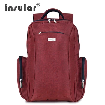 

Baby Nappy Bag Diaper Backpack Large Capacity Multifunction Baby Stroller Bag with Accessories Insular