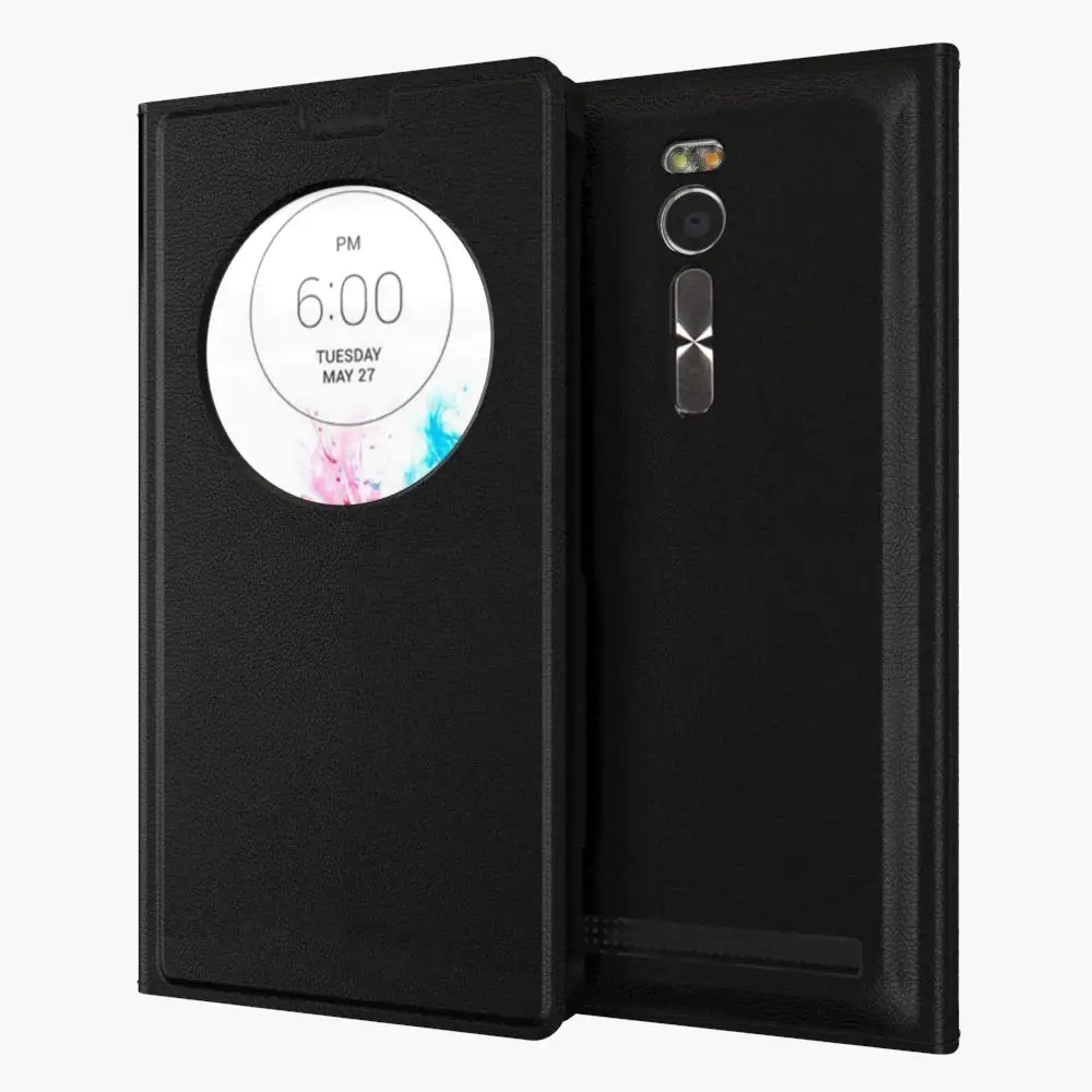 

for ASUS Zenfone 2 ZE551ML ZE550ML Smart View Window Quick Circle Case Battery Back Cover Flip Leather Case for ASUS Zenfone 2