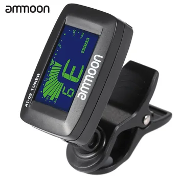

ammoon AT-02 Top Quality Guitar Tuner Clip On Tuner Universal Digital Electric Tuner for Chromatic Guitar Bass Ukulele Violin