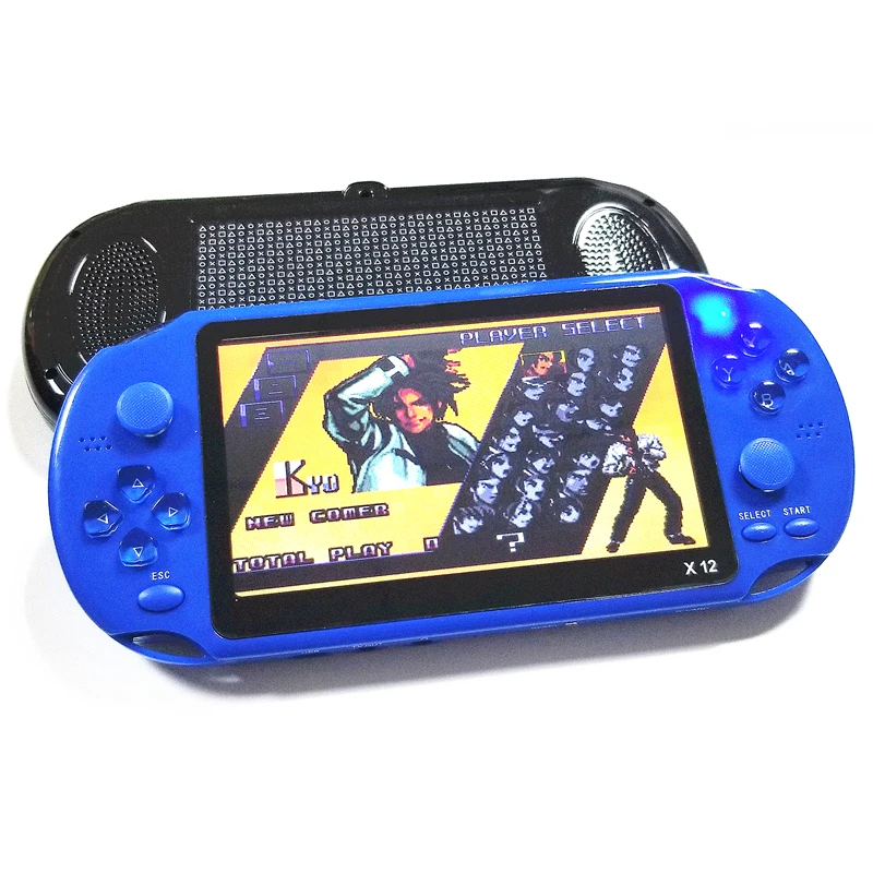 Upgraded version X12 game console 5 inch portable handheld retro video game machine with 1000+ 8/16/32 bit Arcade games