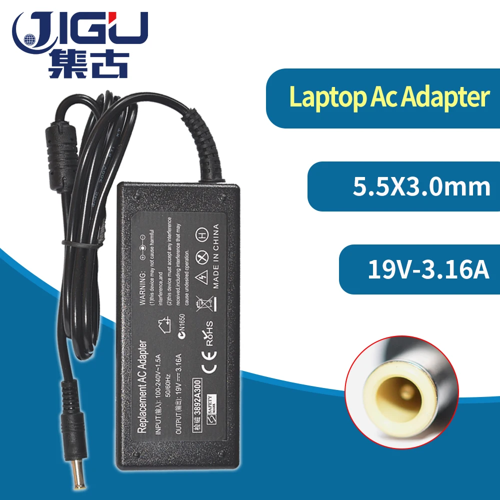 19V 3.16A 5.5*3.0MM 60W Replacement For Samsung R428 RV420 RV515 R540 R510 R522 R530 NP-Q45 Laptop AC Charger Power Adapter | Компьютеры и