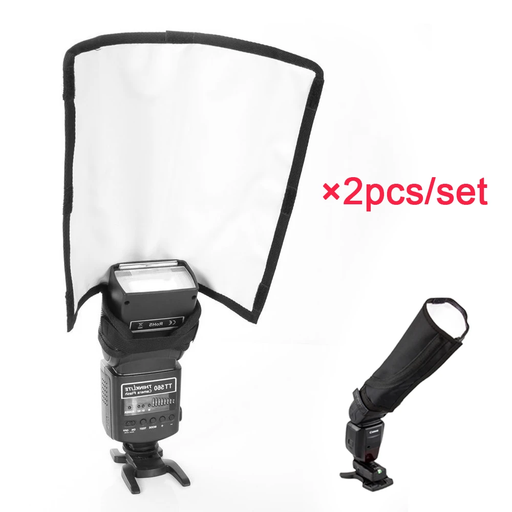 Foldable Flash Snoot Speedlite Softbox Diffuser Speedlight Reflector Bender YU