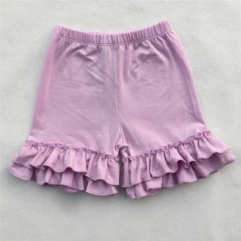 Cotton Ruffle Baby Shorts Maroon Toddler Girls Shorts Kids Knit Icing