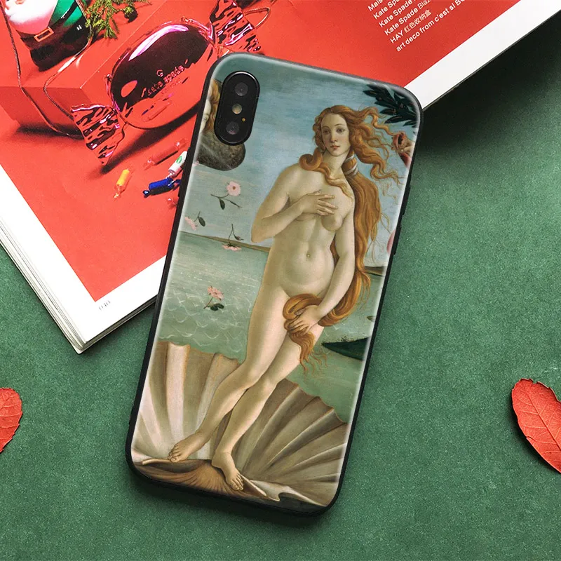 

The Birth of Venus Painting Soft Silicone Phone Case Cover Shell For Apple iPhone 6 6s 6Plus 6sPlus 7 8 7Plus 8Plus X