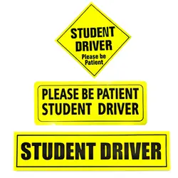 Aliauto безопасности Предупреждение Mark студент водитель будьте терпеливы наклейка Универсальный экстерьер автомобиля Стикеры для Renault смарт