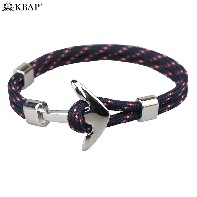 Kbap Women Men S Silver Anchor Rope Wrap Bracelet Cuff Bangles Kbap Women Men S Silver Anchor Rope Wrap Bracelet Cuff Bangles Military Camouflage Nautical Charm Bracelets Gift