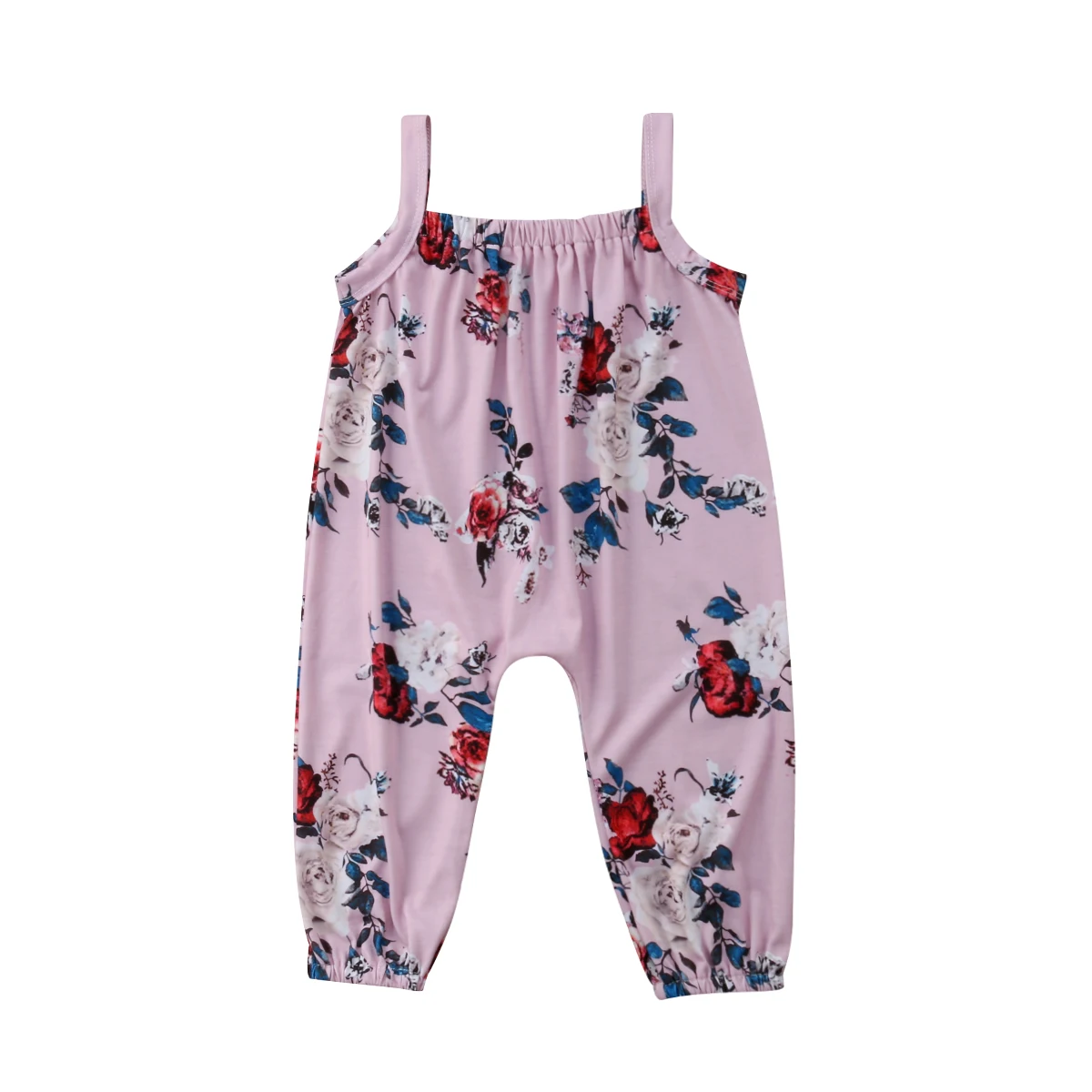 

Newborn Infant Baby Girl Romper Playsuit Jumpsuit Outfits Cotton Sunsuit Sleeveless Floral Clothes Toddle Girl 0-24M