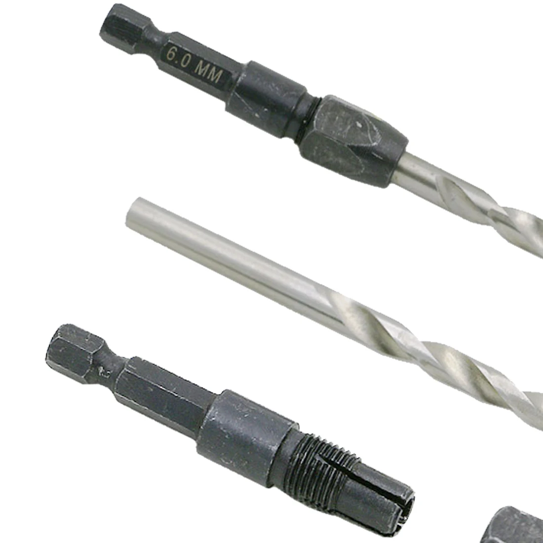 5pc Quick Change Drill Bit Set Hex Shank Metric 2mm to 6mm Twist Drill