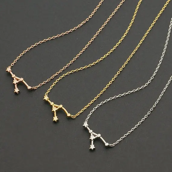 Cancer Zodiac Sign Astrology Necklace constellation jewelry, star sign necklace, June Birthday, July Birthday, birthday necklace