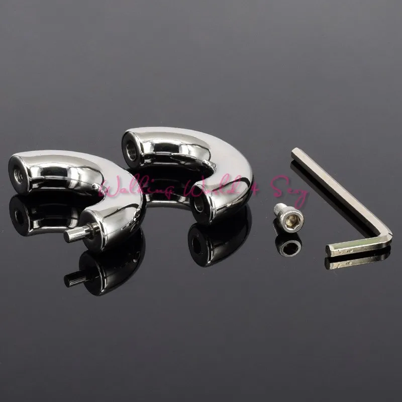 15mm Thick Heavy Metal Screw Locking Penis Ring Stainless Steel Cock Ring Scrotum Testicle Lock Ball Stretcher Sex Toys For Men (3)