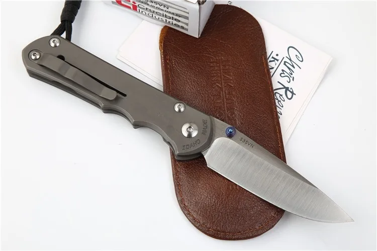 OEM большой себенца 25 CPM S35vn titanium Ручка складной овощи фрукты карман для походов и охоты EDC инструмент ужин кухонный нож