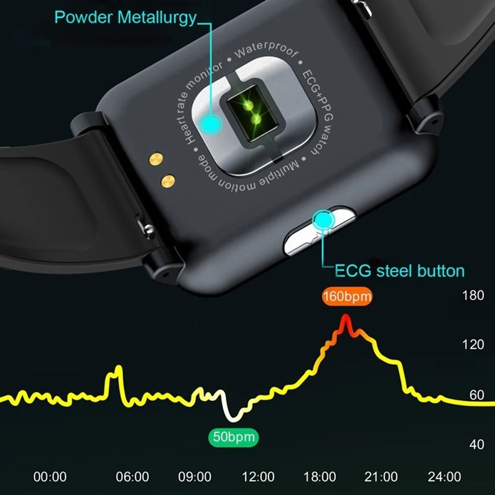 Спортивные Смарт-часы H9 Смарт-часы ЭКГ+ PPG монитор IP67 водонепроницаемый смарт-браслет HR кровяное давление Смарт-часы для мужчин и женщин браслет