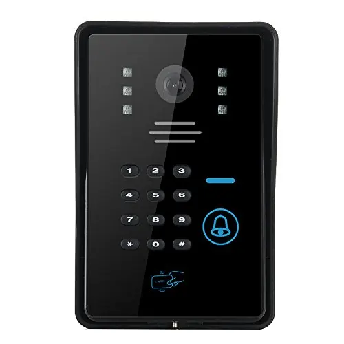 

Wi-Fi Video Door Phone + Doorbell - Night Vision, IOS + Android App, Remote Unlock, 5 Key Fobs, Mini Remote